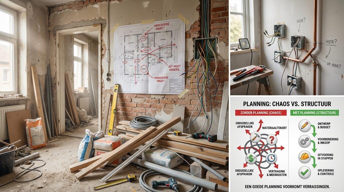 Wat zijn planning fouten bij renovaties en waarom ze zoveel impact hebben
