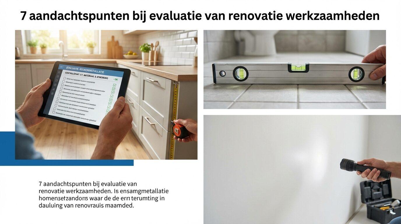 7 aandachtspunten bij evaluatie van renovatie werkzaamheden.
