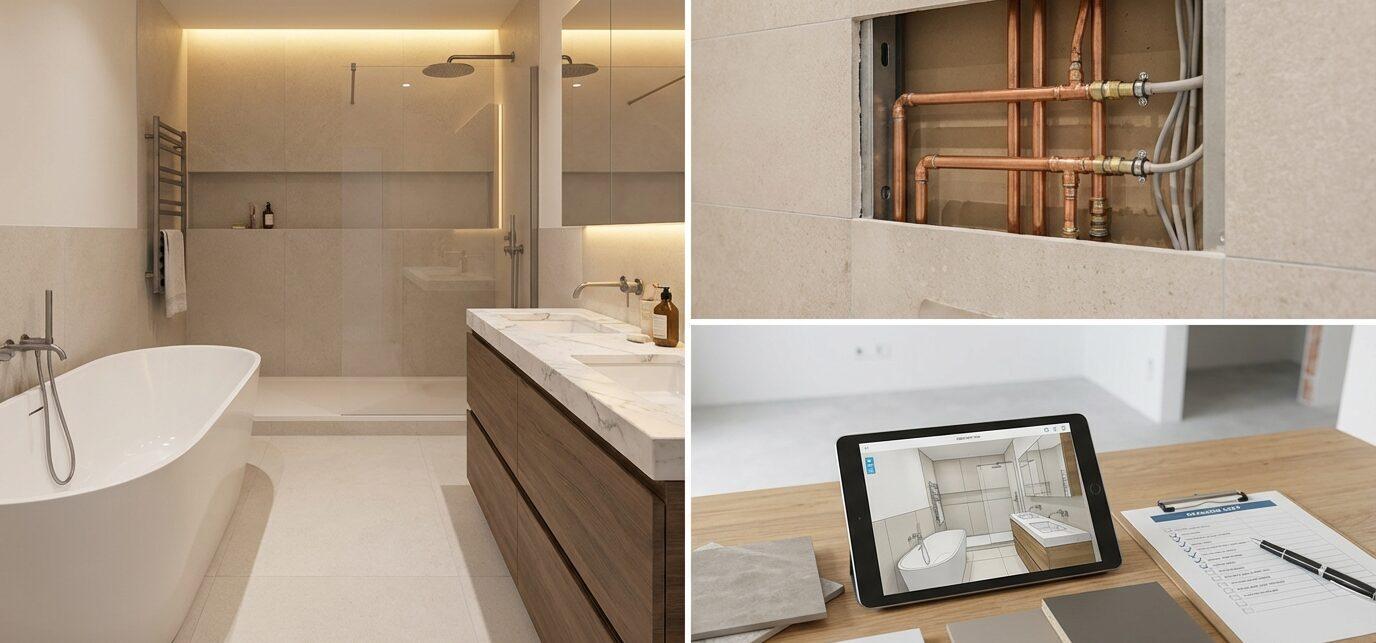 Indeling en oplossingen voor kleine en luxe badkamers