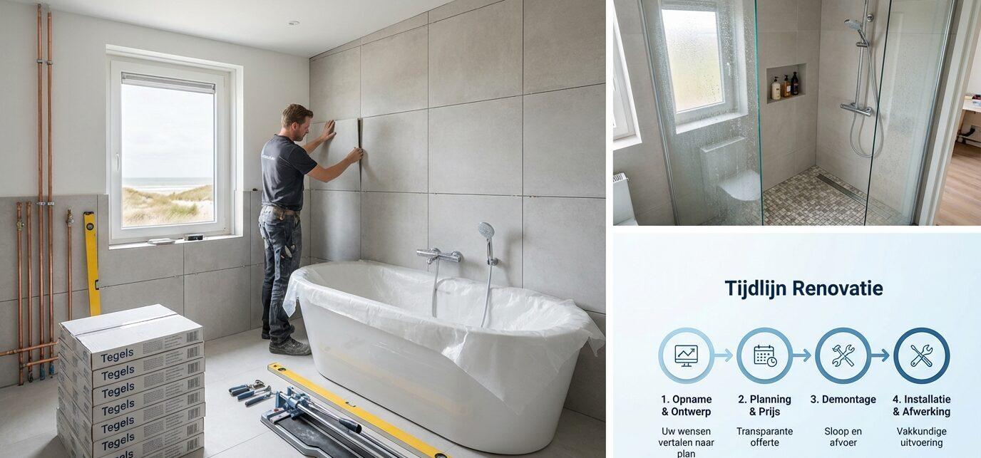 Badkamer renovatie De Koog