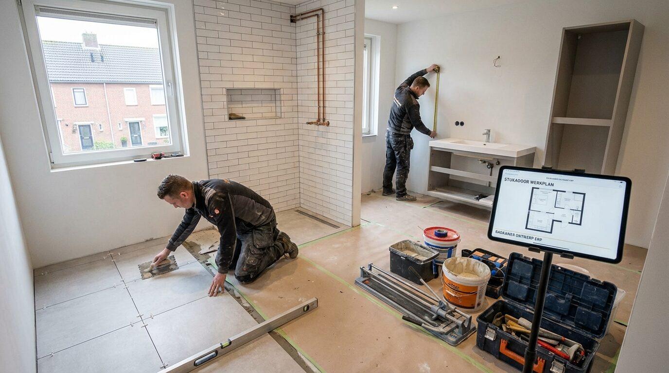 Badkamer renovatie Erp start met slim ontwerp en strak plan.​ Bij Renovatie Nu kies je&hellip;
