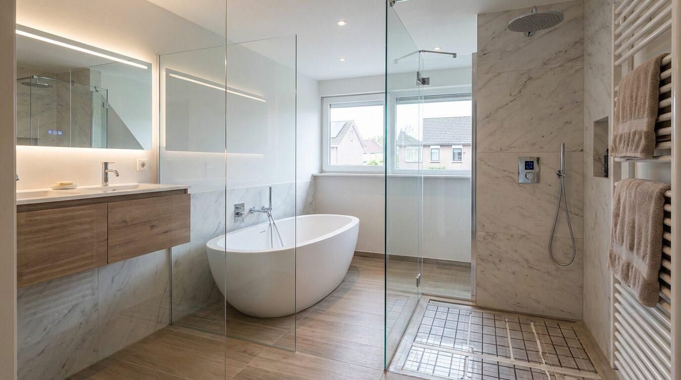 Badkamer renovatie Goirle voor comfort, stijl en slimme techniek