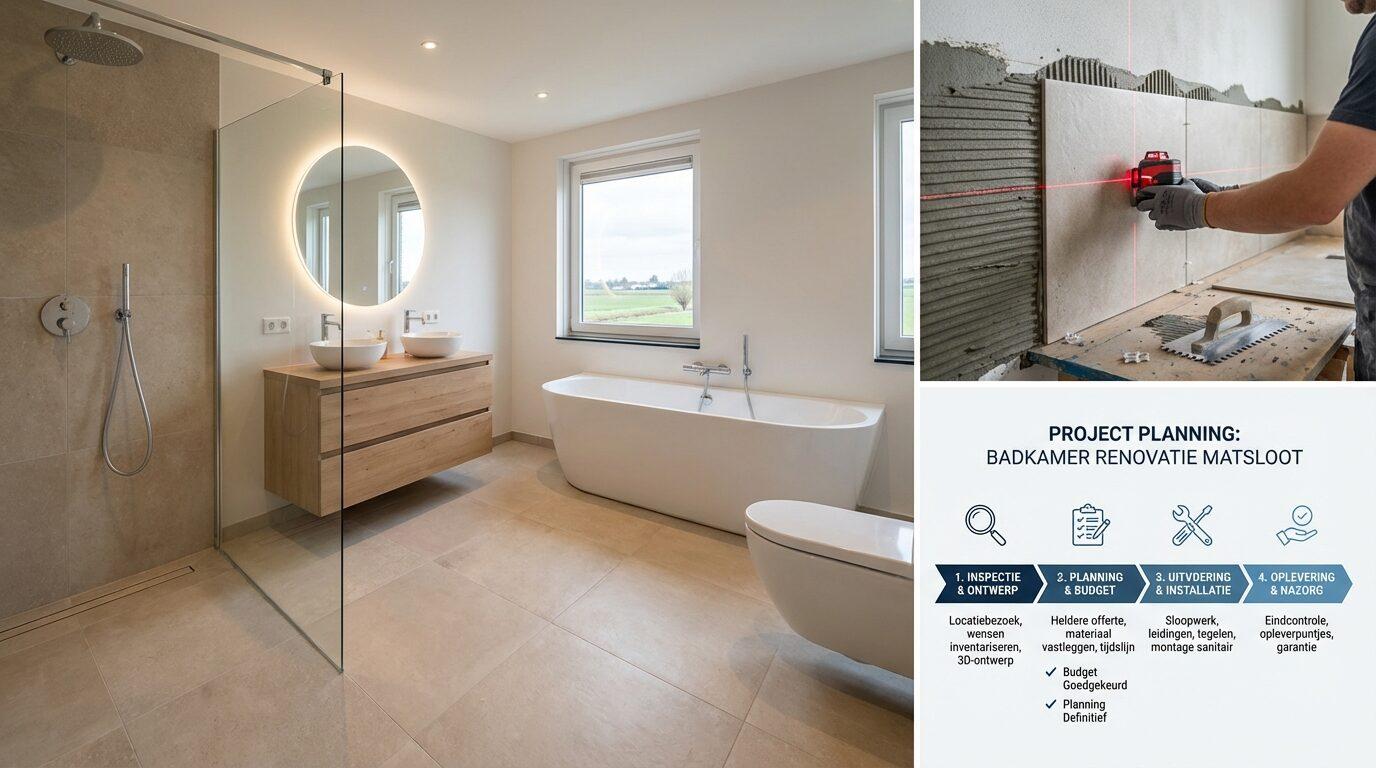 Badkamer renovatie Matsloot Je zoekt Badkamer renovatie Matsloot die klopt van begin tot eind. Wij zijn Renovatie Nu…