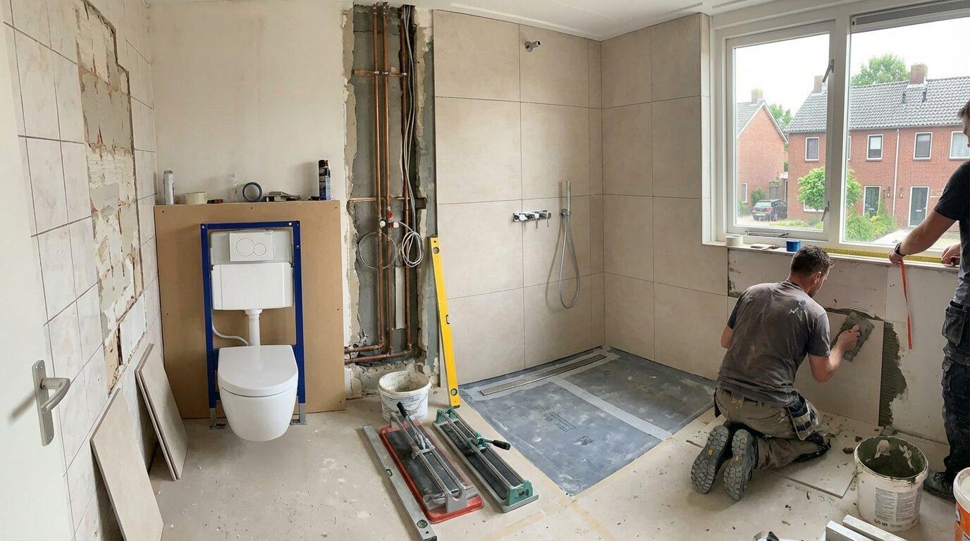 Badkamer renovatie Middelie