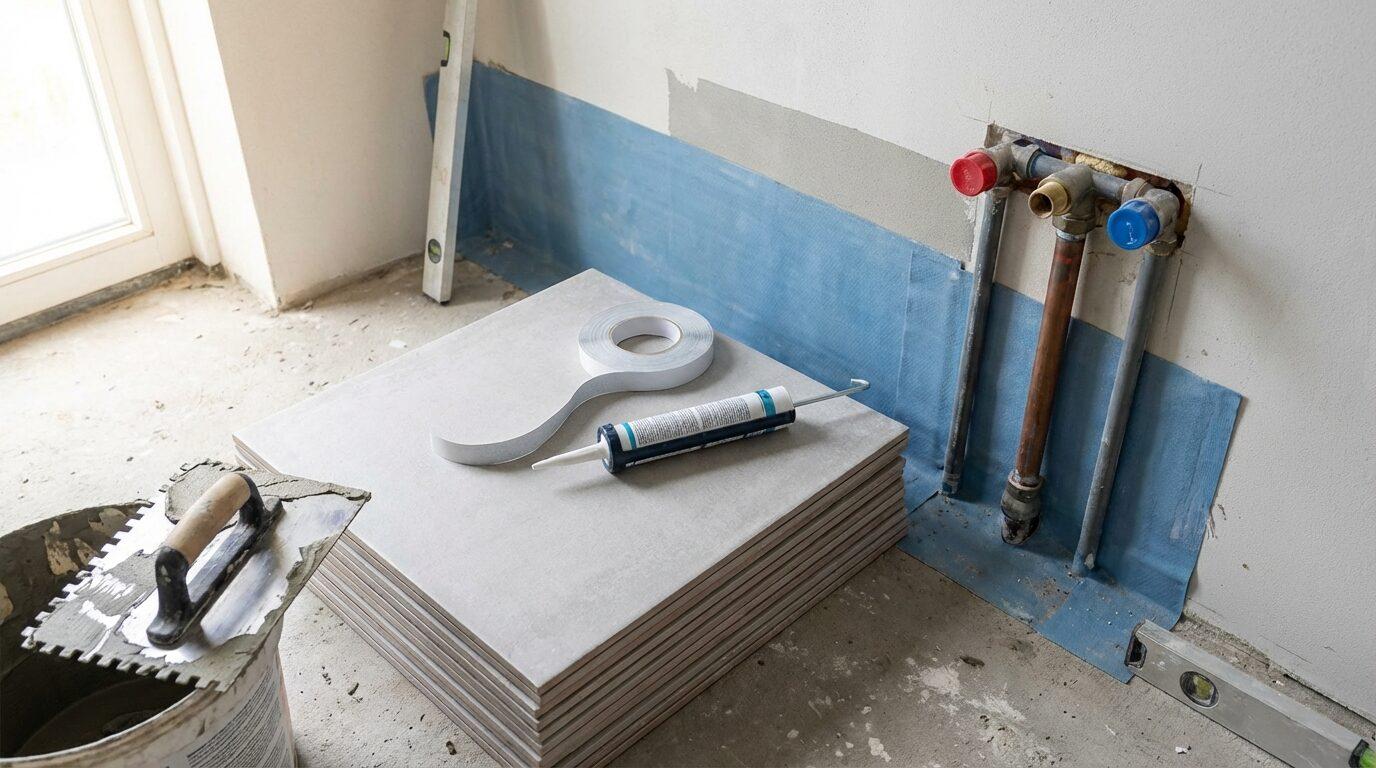 Materialen en techniek voor een waterdichte badkamer
