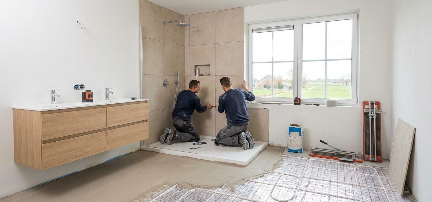 Badkamer renovatie Wittelte voor vakwerk op maat
