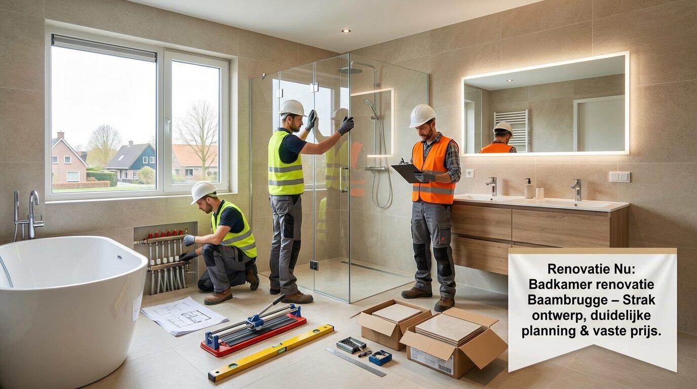Badkamer renovatie Baambrugge Zoek je Badkamer renovatie Baambrugge die echt levert. Wij van Renovatie Nu maken jouw oude…