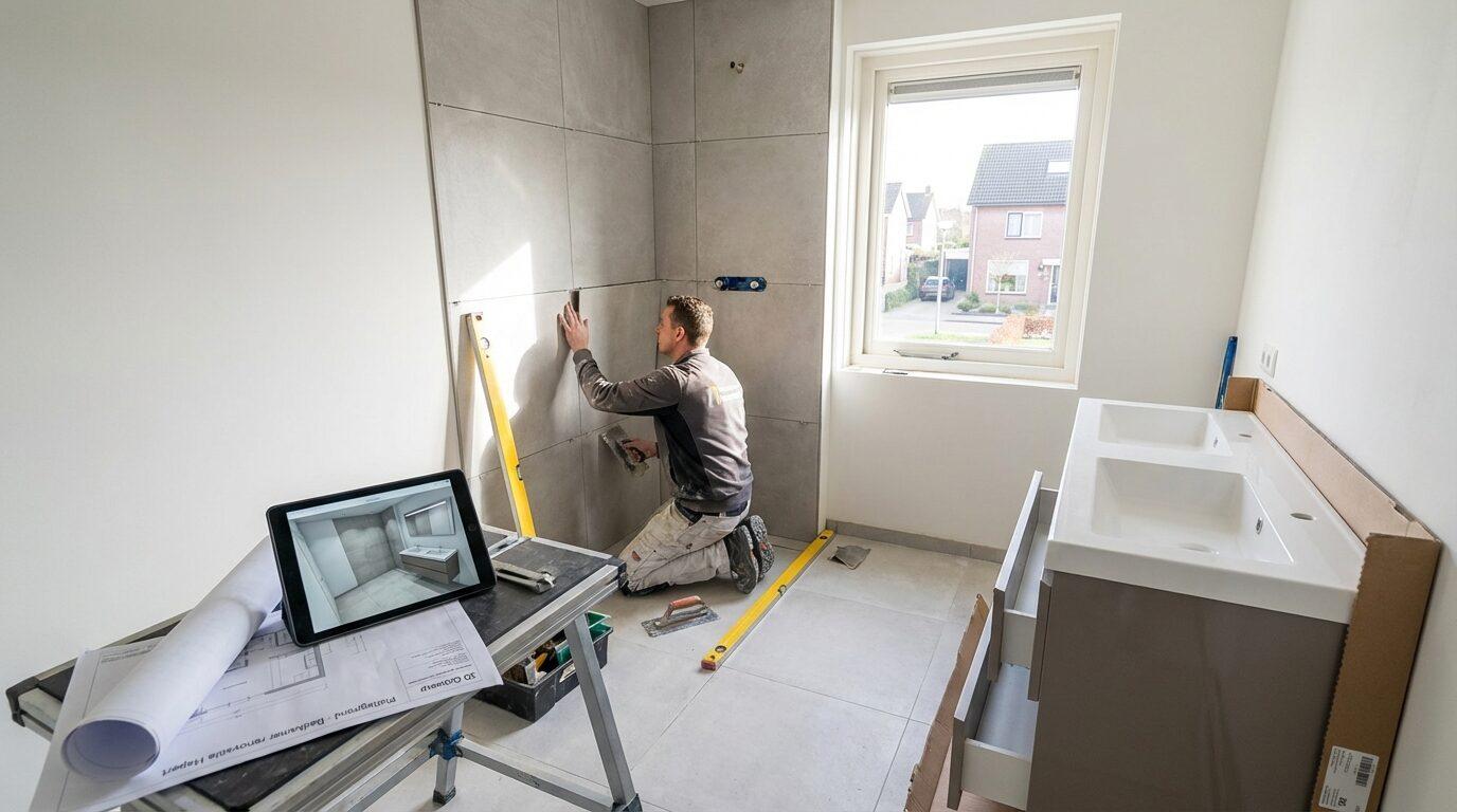 Badkamer renovatie Hapert met Renovatie Nu.​ Wij maken jouw badkamer slim en mooi met helder&hellip;