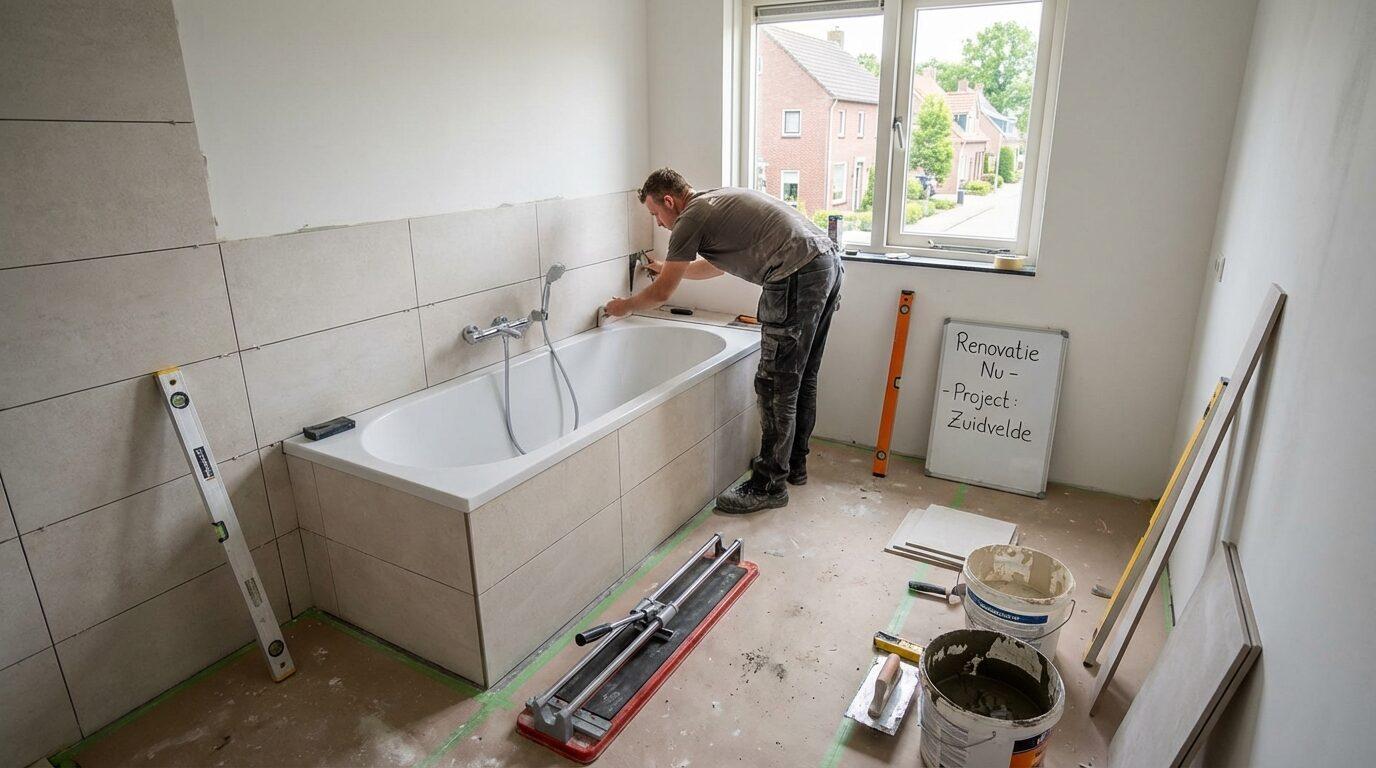 Badkamer renovatie Nietap begint bij Renovatie Nu. Wij sturen je van ontwerp en planning naar&hellip;